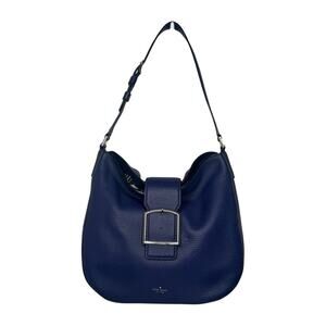 Kate Spade Healy Lane Lawrie Leather Shoulder Bag Magnetic Closure Navy (New!)